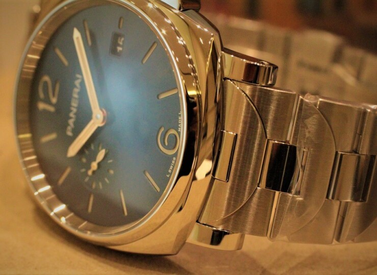 PANERAI ルミノール ドゥエ 42mm スティール ブルー文字盤 ブレスレット PAM01124