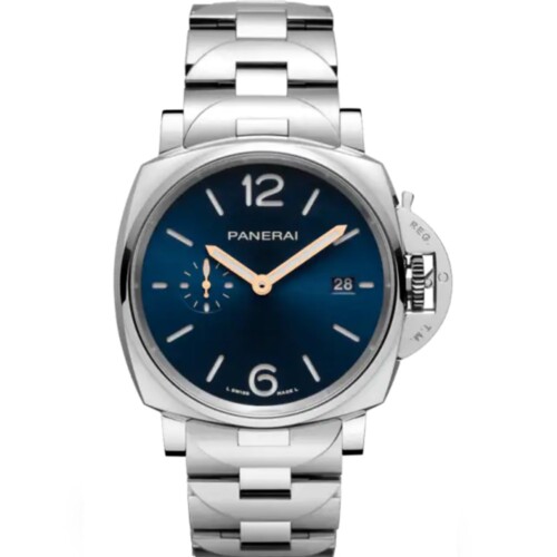 ルミノール ドゥエ 42mm スティール ブルー文字盤 ブレスレット