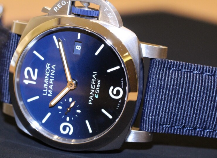 PANERAI ルミノール マリーナ ブル プロフォンド 44mm eSteel™ ブルー文字盤 PAM01157