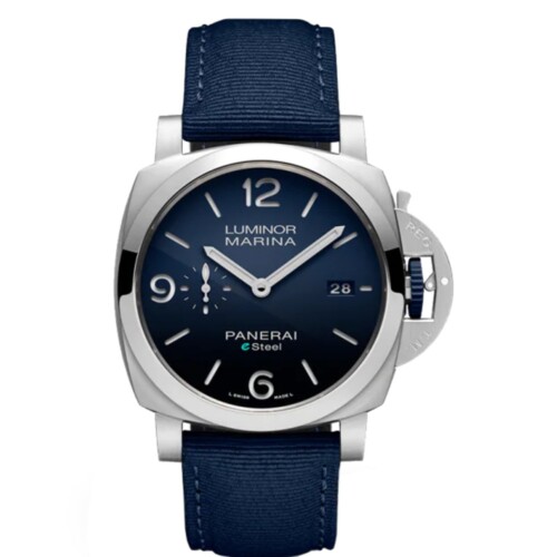ルミノール マリーナ ブル プロフォンド 44mm eSteel™ ブルー文字盤