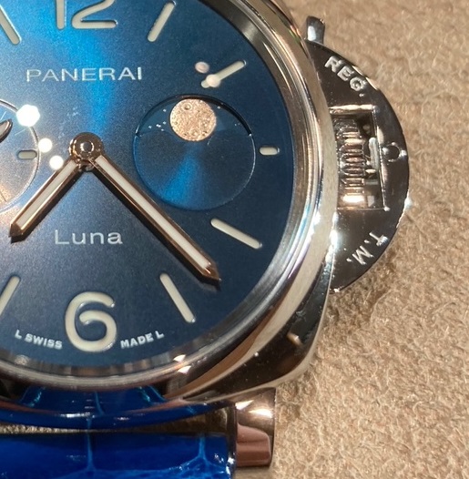 PANERAI ルミノール ドゥエ ルナ 38mm スティール ブルー文字盤 PAM01179
