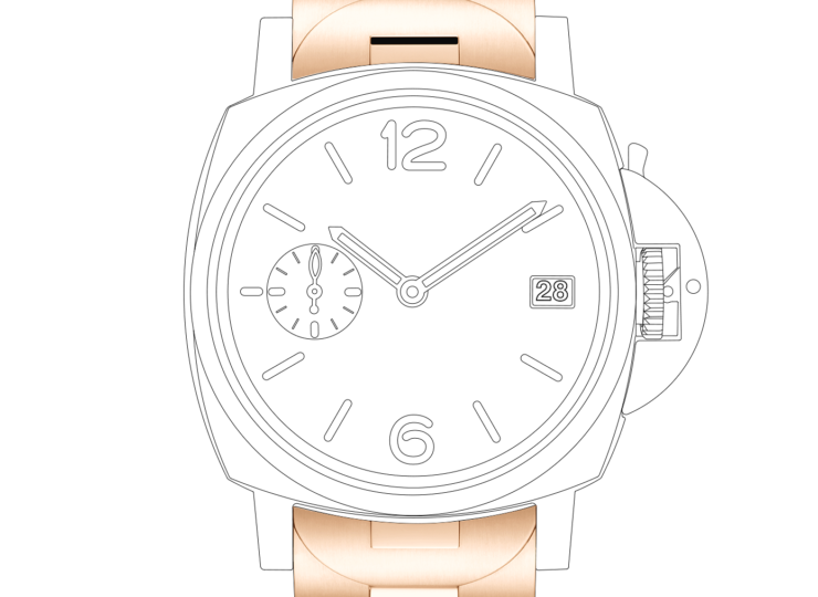 PANERAI ルミノール ドゥエ トゥットオーロ 38mm ゴールドテック™ ブルー文字盤 PAM01182