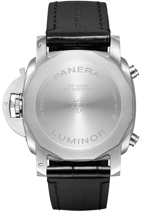PANERAI ルミノール クロノ 44mm スティール ホワイト文字盤 PAM01218