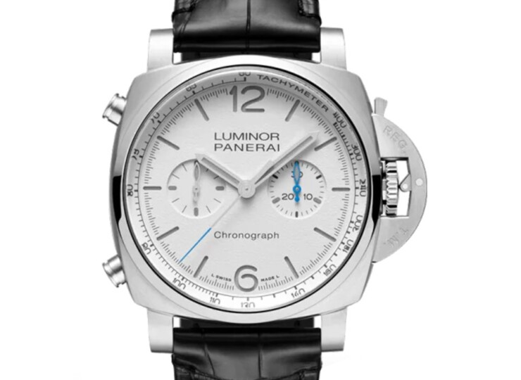 PANERAI ルミノール クロノ 44mm スティール ホワイト文字盤 PAM01218