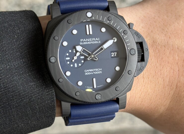 PANERAI サブマーシブル 44mm カーボテック™ ブルー文字盤 PAM01232