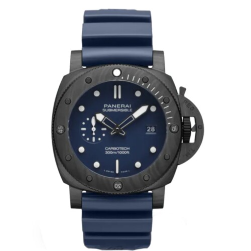 サブマーシブル 44mm カーボテック™ ブルー文字盤