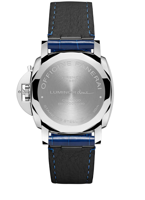 PANERAI ルミノール ドゥエ 38mm スティール ブルー文字盤 アリゲーター・ストラップ PAM01273