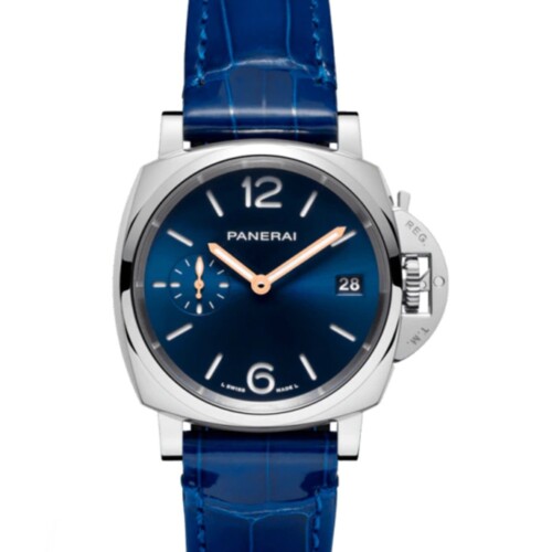 PANERAI ルミノール ドゥエ 38mm スティール ブルー文字盤 アリゲーター・ストラップ PAM01273