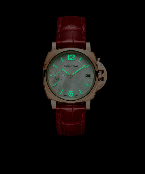 PANERAI ルミノール ドゥエ 38mm ゴールドテック™ マザーオブパール文字盤 PAM01280