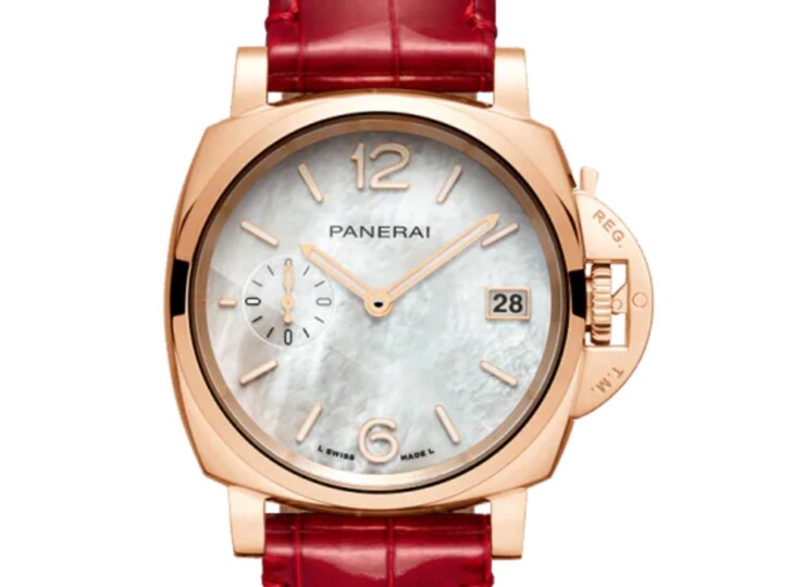 PANERAI ルミノール ドゥエ 38mm ゴールドテック™ マザーオブパール文字盤 PAM01280