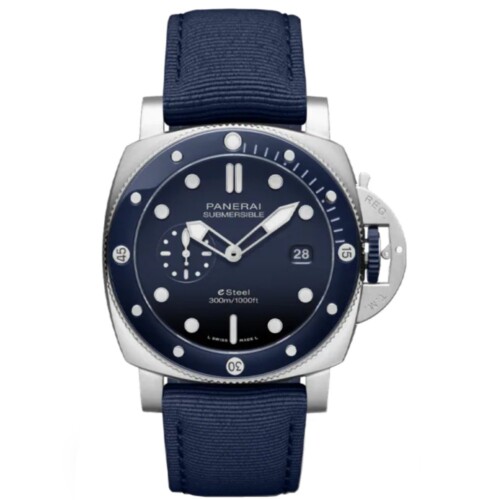 サブマーシブル 44mm eSteel™ ブルー文字盤