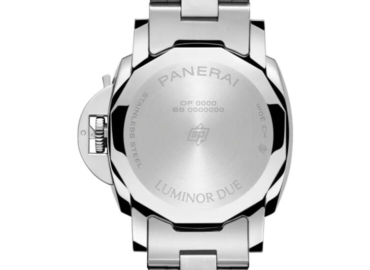 PANERAI ルミノール ドゥエ ルナ 38mm スティール ホワイト文字盤 ブレスレット PAM01301