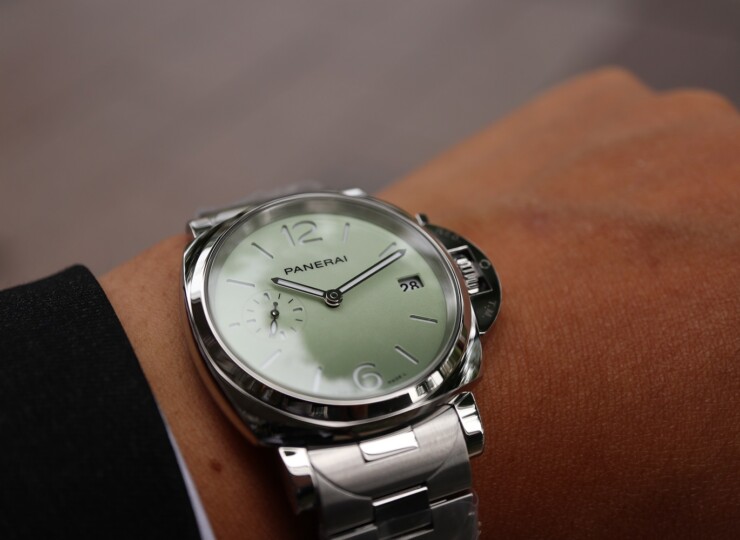 PANERAI ルミノール ドゥエ 38mm スティール ライトグリーン文字盤 PAM01311