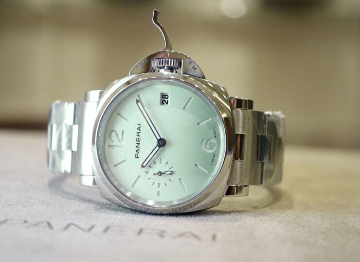 PANERAI ルミノール ドゥエ 38mm スティール ライトグリーン文字盤 PAM01311