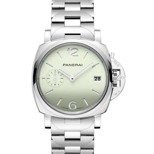 ルミノール ドゥエ 38mm スティール ライトグリーン文字盤