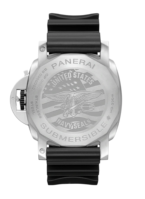 PANERAI サブマーシブル ネイビーシールズ GMT 44mm スティール アンスラサイト文字盤 PAM01323