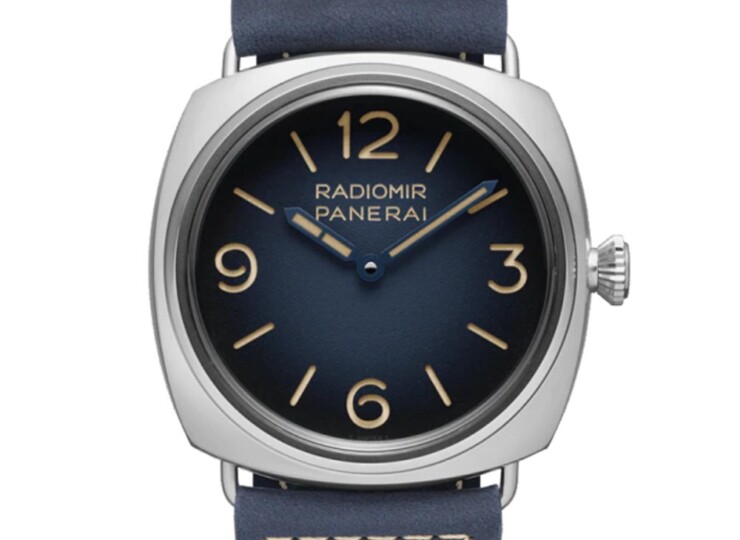PANERAI ラジオミール トレ ジョルニ 45mm スティール ブルー文字盤 PAM01335