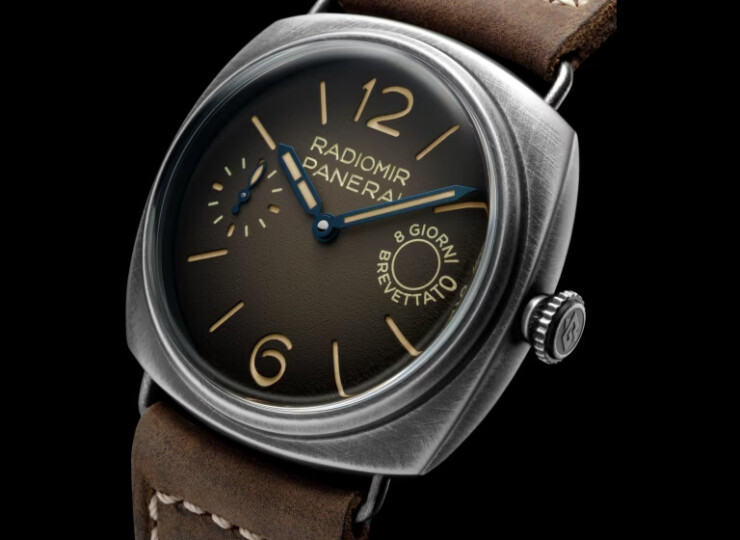 PANERAI ラジオミール 8 ジョルニ 45mm ブルニートスティール ブラウン文字盤 PAM01347