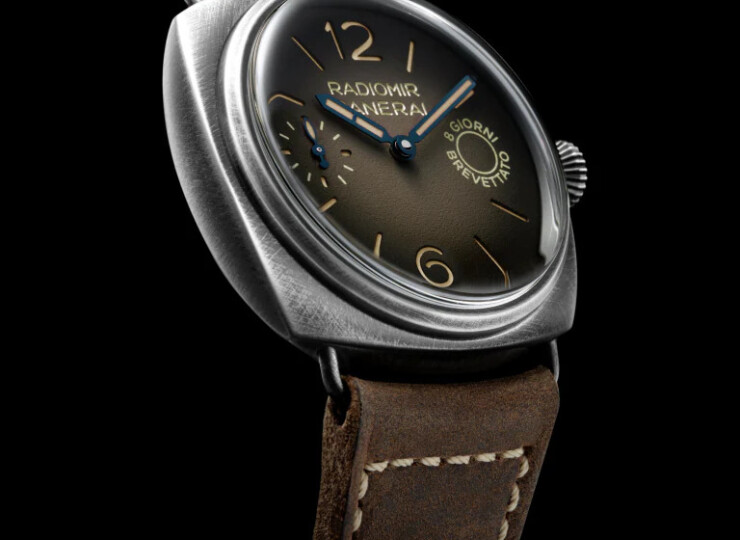 PANERAI ラジオミール 8 ジョルニ 45mm ブルニートスティール ブラウン文字盤 PAM01347
