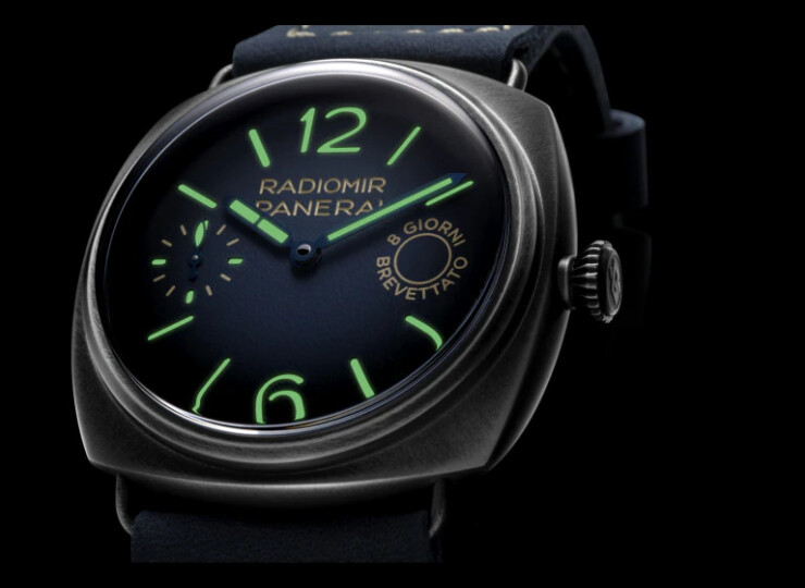 PANERAI ラジオミール 8 ジョルニ 45mm ブルニートスティール ブルー文字盤 PAM01348