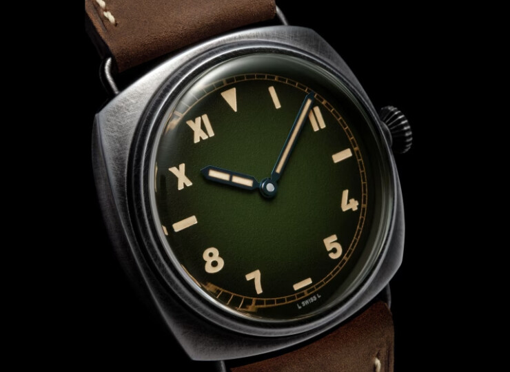 PANERAI ラジオミール カリフォルニア 8 ジョルニ 45mm ブルニートスティール グリーン文字盤 PAM01349