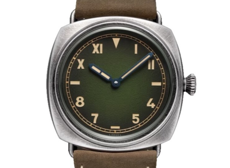PANERAI ラジオミール カリフォルニア 8 ジョルニ 45mm ブルニートスティール グリーン文字盤 PAM01349