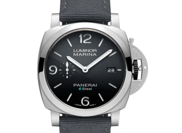 PANERAI ルミノール マリーナ グリージョ ロッチャ 44mm eSteel™ グレー文字盤 PAM01358