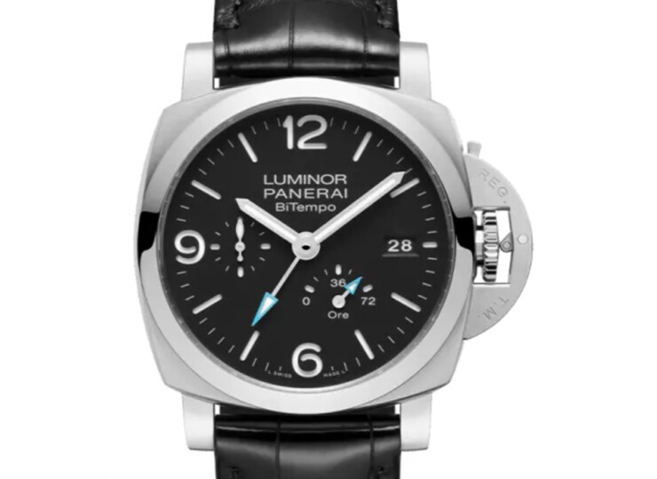 PANERAI ルミノール パワーリザーブ GMT 44mm スティール ブラック文字盤 PAM01360
