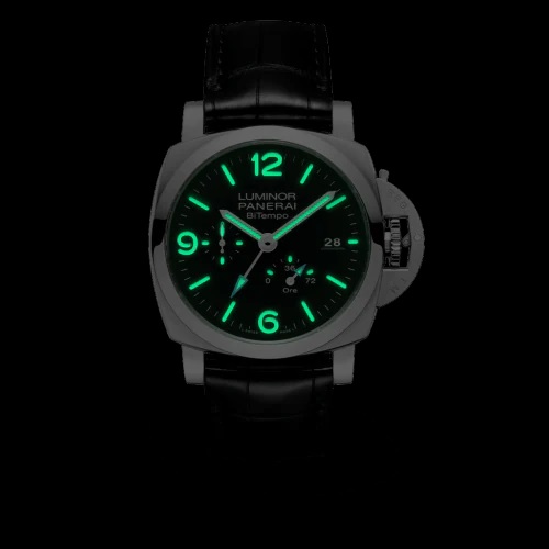 PANERAI ルミノール パワーリザーブ GMT 44mm スティール ブルー文字盤 PAM01361