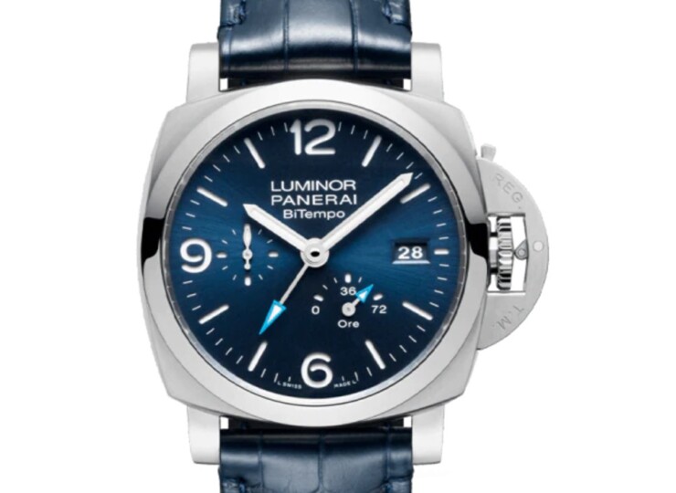 PANERAI ルミノール パワーリザーブ GMT 44mm スティール ブルー文字盤 PAM01361