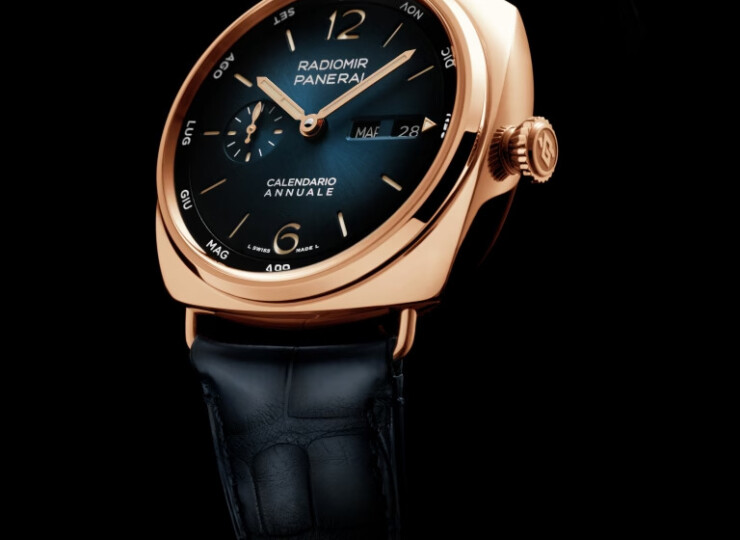 PANERAI ラジオミール アニュアルカレンダー 45mm ゴールドテック™ ブルー文字盤 PAM01363