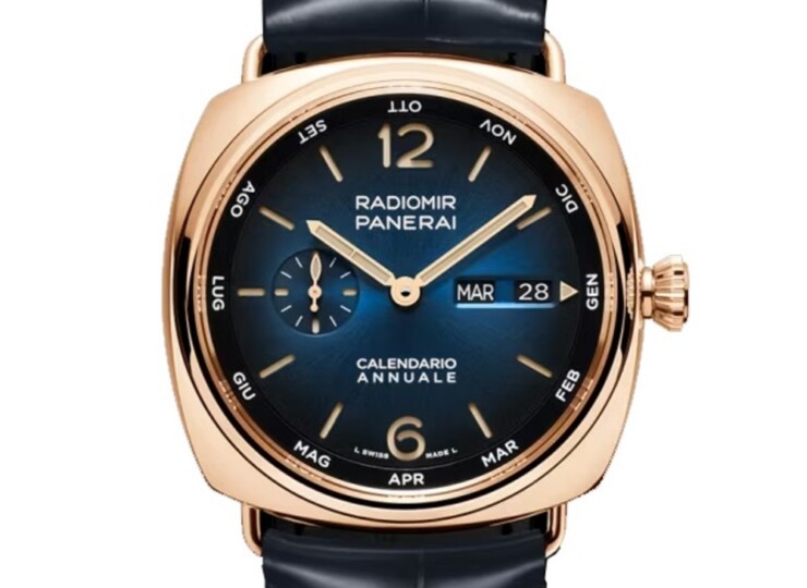 PANERAI ラジオミール アニュアルカレンダー 45mm ゴールドテック™ ブルー文字盤 PAM01363