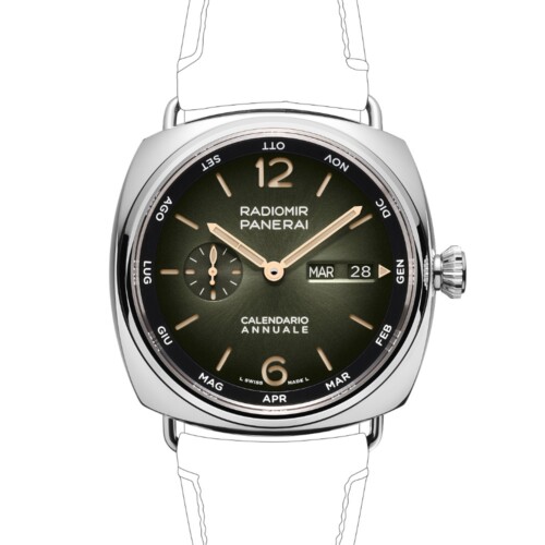 PANERAI ラジオミール アニュアルカレンダー 45mm プラチナテック™ グリーン文字盤 PAM01364