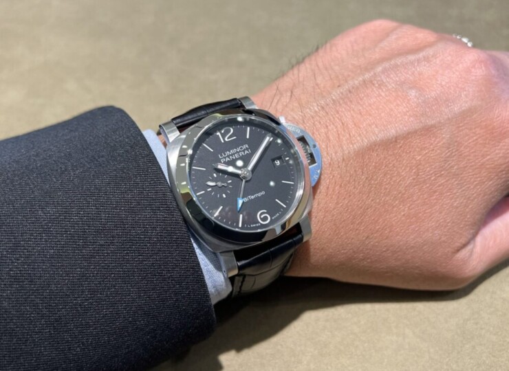 PANERAI ルミノール GMT 40mm スティール ブラック文字盤 PAM01365