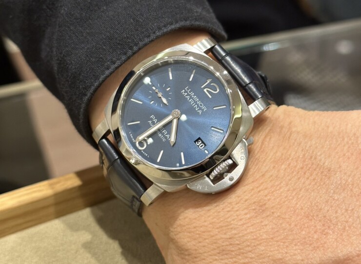 PANERAI ルミノール マリーナ 40mm スティール ブルー文字盤 PAM01370