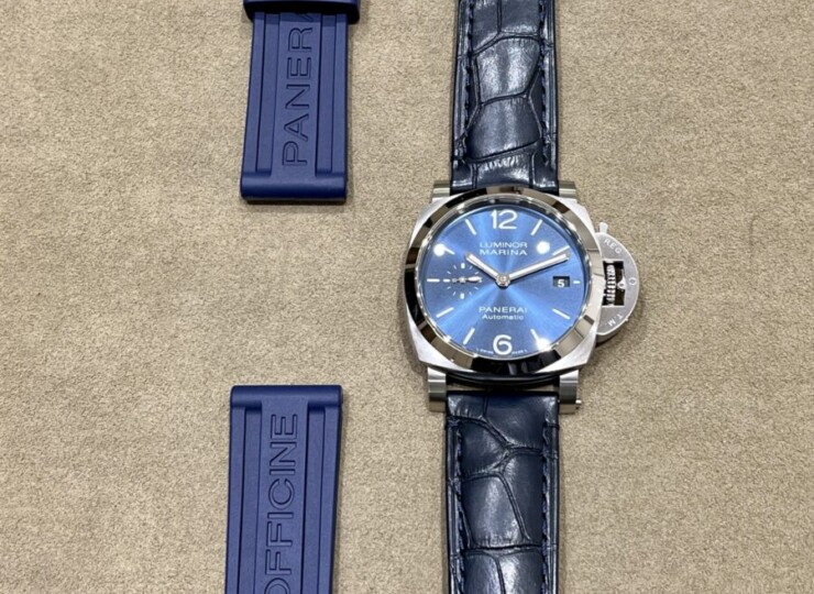 PANERAI ルミノール マリーナ 40mm スティール ブルー文字盤 PAM01370