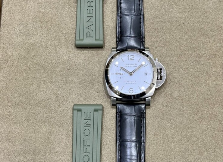 PANERAI ルミノール マリーナ 40mm スティール ホワイト文字盤 PAM01371
