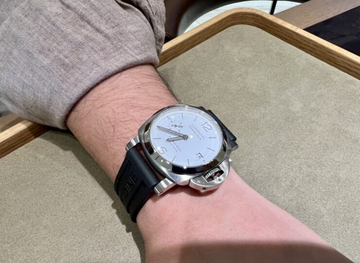 PANERAI ルミノール マリーナ 40mm スティール ホワイト文字盤 PAM01371