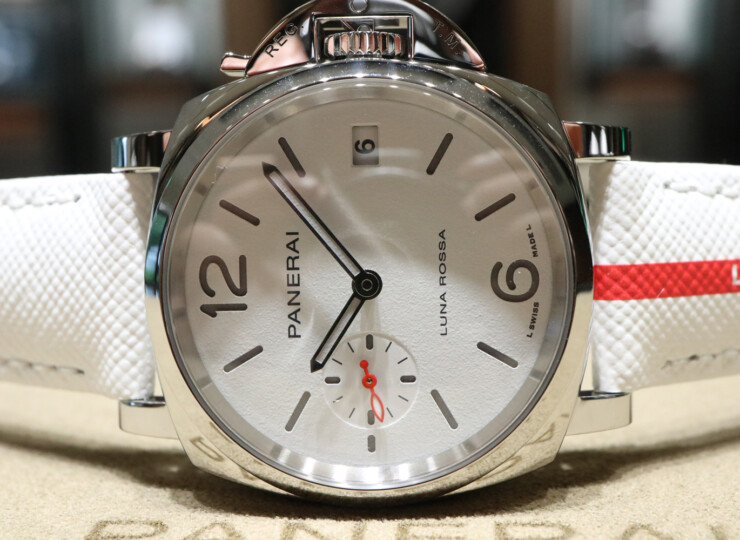 PANERAI ルミノール ドゥエ ルナ・ロッサ 38mm スティール ホワイト文字盤 PAM01378