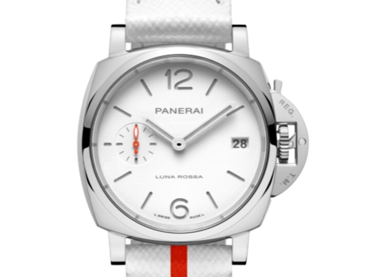 PANERAI ルミノール ドゥエ ルナ・ロッサ 38mm スティール ホワイト文字盤 PAM01378