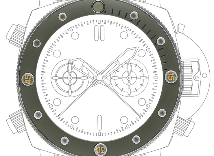 PANERAI サブマーシブル クロノ ネイビーシールズ スペシャル オペレーションズ エクスペリエンス エディション 47mm スティール ブラック文字盤 PAM01402