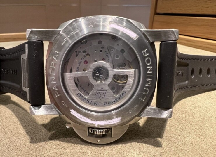PANERAI ルミノール ルナ・ロッサ GMT 40mm スティール ブルー文字盤 PAM01404