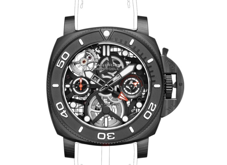 PANERAI サブマーシブル トゥールビヨン GMT ルナ・ロッサ エクスペリエンス エディション 45mm カーボテック™ PAM01405