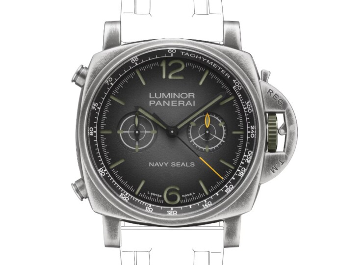 PANERAI ルミノール クロノ ネイビーシールズ 44mm スティール グレー文字盤 PAM01409