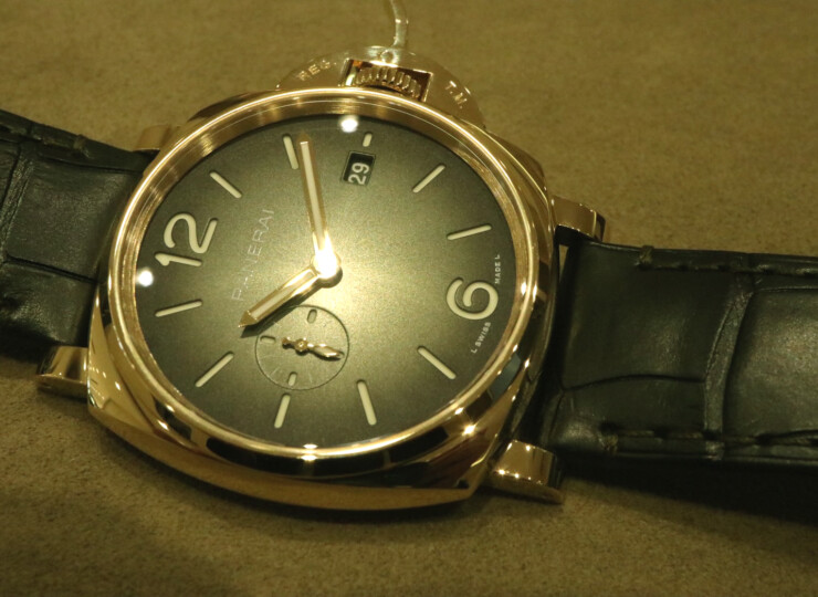 PANERAI ルミノール ドゥエ 42mm イエローゴールド グリーン文字盤 PAM01423