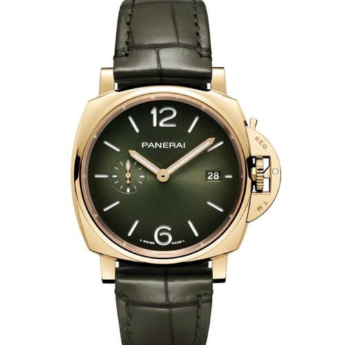 PANERAI ルミノール ドゥエ 42mm イエローゴールド グリーン文字盤 PAM01423