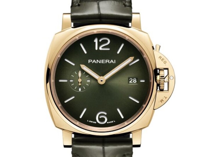 PANERAI ルミノール ドゥエ 42mm イエローゴールド グリーン文字盤 PAM01423