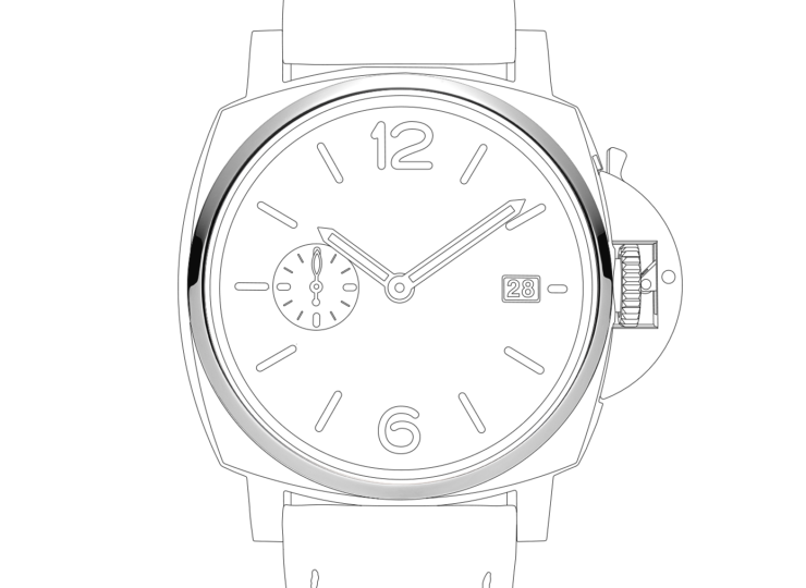 PANERAI ルミノール ドゥエ 42mm スティール ホワイト文字盤 テキスタイル・ストラップ PAM01428