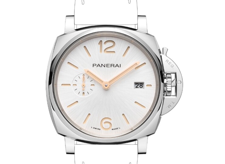 PANERAI ルミノール ドゥエ 42mm スティール ホワイト文字盤 テキスタイル・ストラップ PAM01428