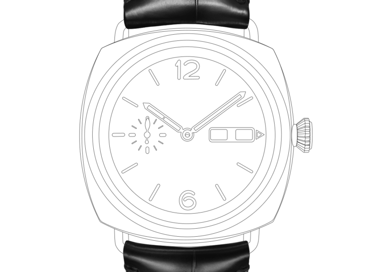 PANERAI ラジオミール アニュアルカレンダー プラチナテック™ エクスペリエンス 45mm バーガンディ文字盤 PAM01432
